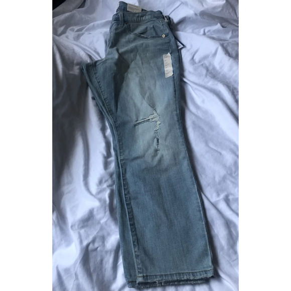 Universal Thread Womens Mid-Rise Curvy Skinny Jeans, Size 18/34Short Light Blue - Picture 1 of 7